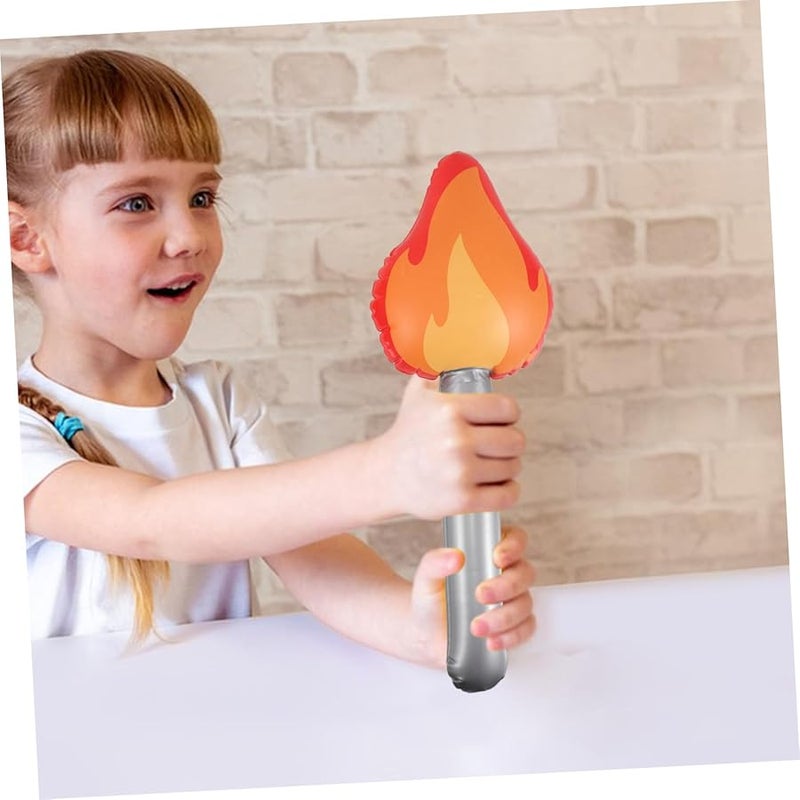 Kesyoo 2 Pack Inflatable Torch Props Red Cosplay Halloween Party Decoration Toy - Image 4